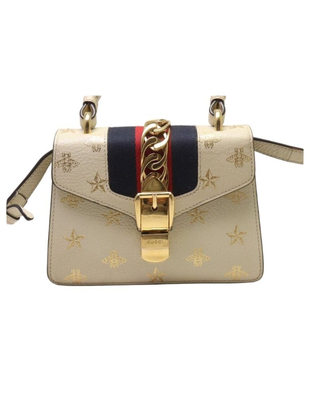 Gucci Sylvie Leather 2-Way Handbag